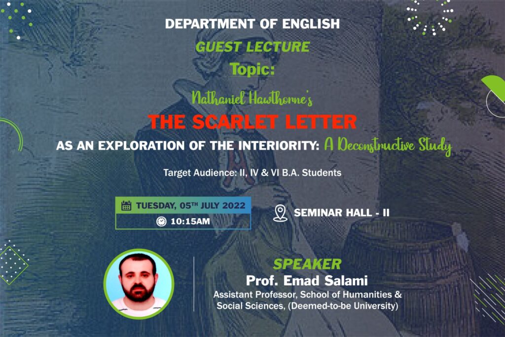 The Scarlet Letter - Indian Academy Degree College- Autonomous