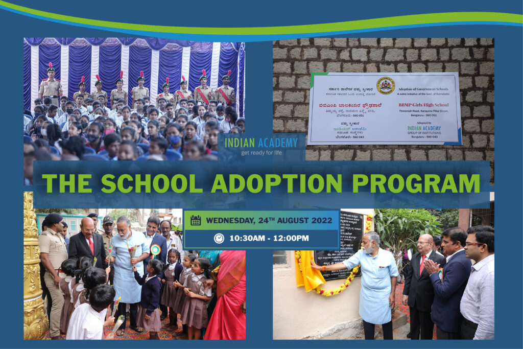 School Adoption Program - Indian Academy Degree College- Autonomous
