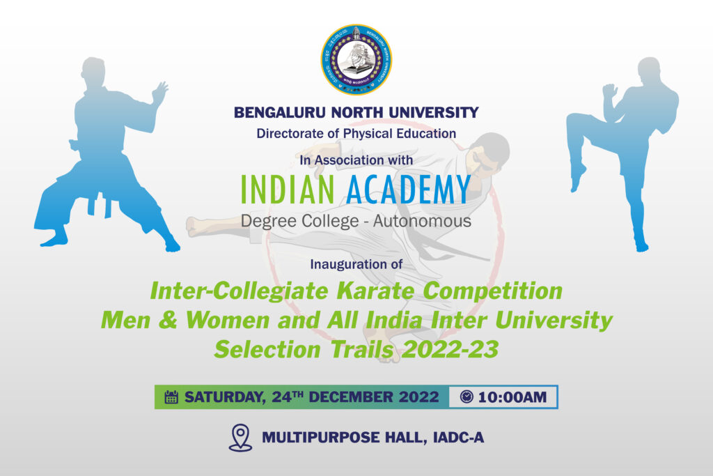 Karate Competition - Indian Academy Degree College- Autonomous