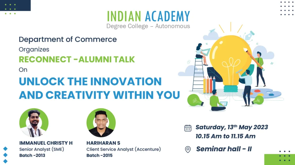 Alumni Talk - Indian Academy Degree College- Autonomous