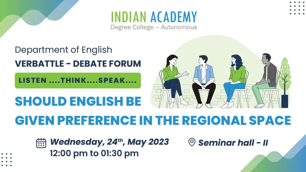 Debate Forum - Indian Academy Degree College- Autonomous