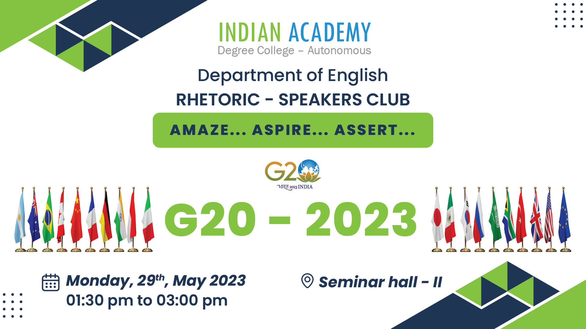 G20 - Indian Academy Degree College- Autonomous