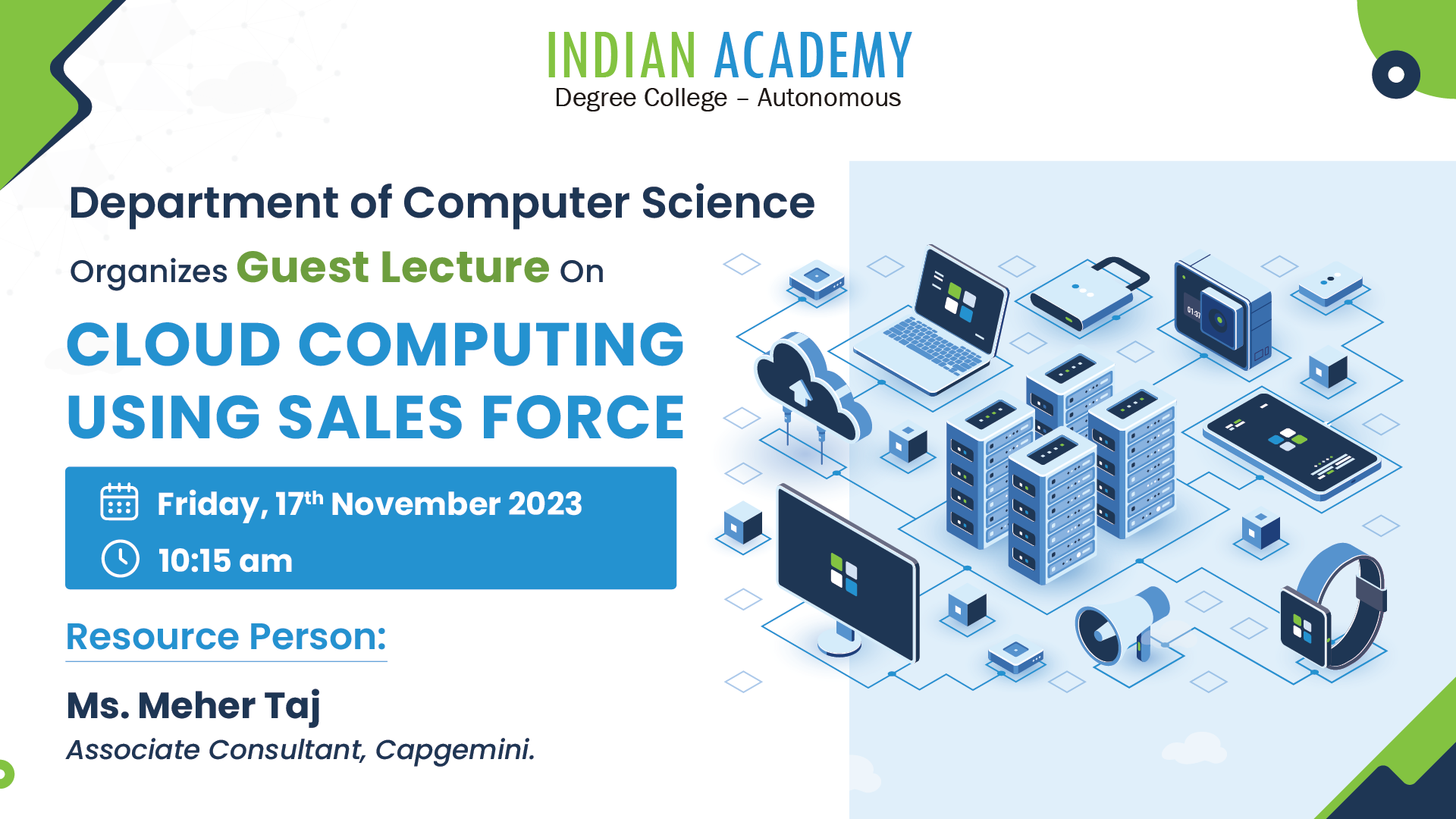 Guest Lecture on “Cloud Computing using Salesforce”