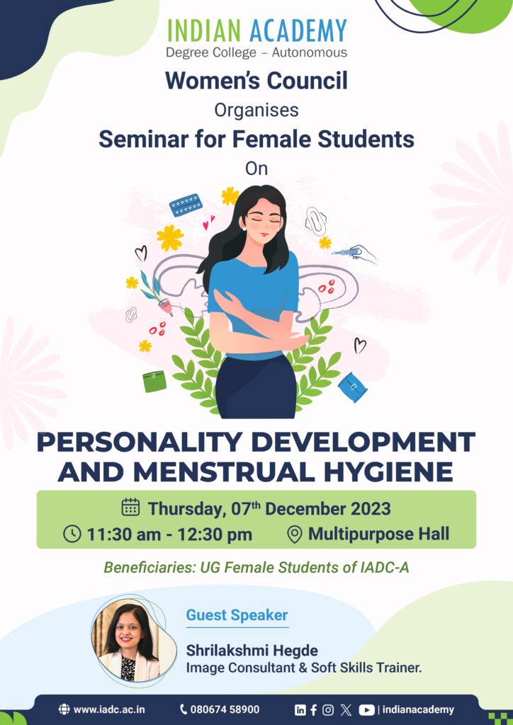 Personality Development and Menstrual Hygiene